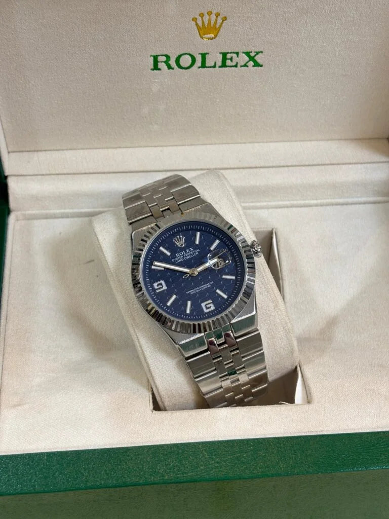 ROLEX LAND DEWELLER | QUARTZ | PREMIUM QUALITY | BLUE DIAL