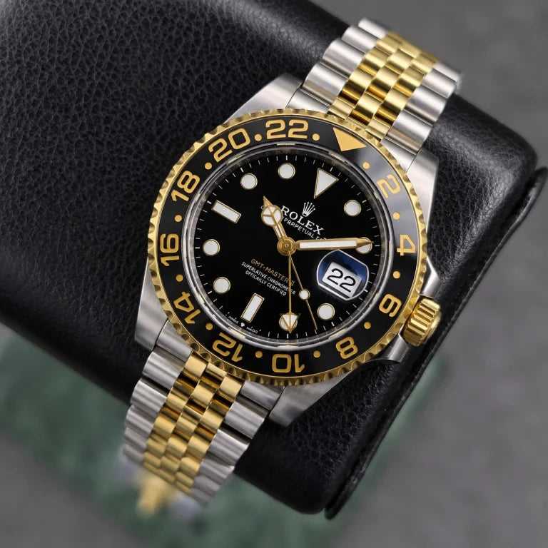 ROLEX GMT | BLACK DIAL | TRUE-TONE BRACELET