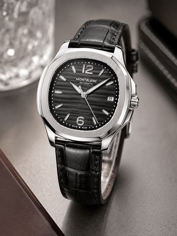 PATEK PHILLIPE | QUARTZ | LEATHER STRAP | BLACK DIAL